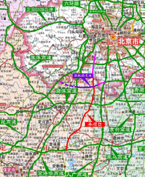 京雄高速河北段路线图图片